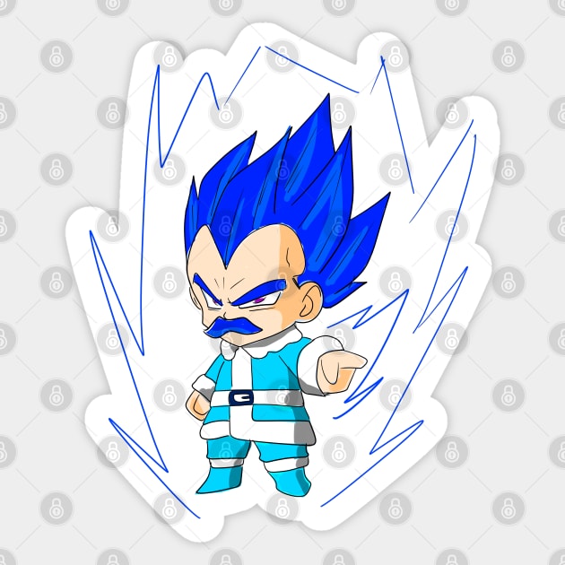 vegeta ssj blue in christmas cosplay Sticker by jorge_lebeau